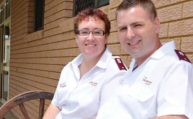 Lieutenants Lydia and Steve Spencer are keen to meet people in Warwick. Lieutenants Lydia and Steve Spencer are keen to meet people in Warwick.